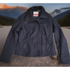 🐑Icebreaker 380 Jacket Womens S Black Pure Plus Merino Wool Lined Winter Warmth
